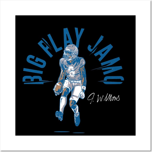 Jameson Williams Big Play Jamo Wall Art by Chunta_Design